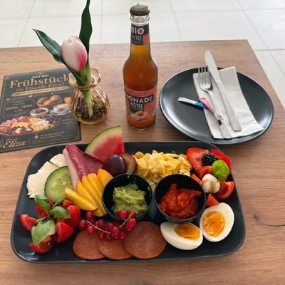 Frühstücksteller im Eiscafé Eliza